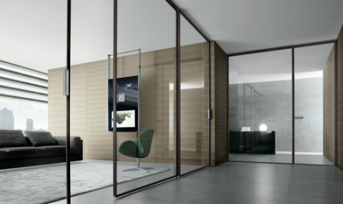 vật liệu nội thất hiện đại kính