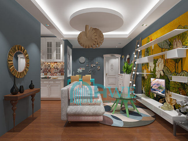 học viên thiết kế nội thất chung cư hiện đại