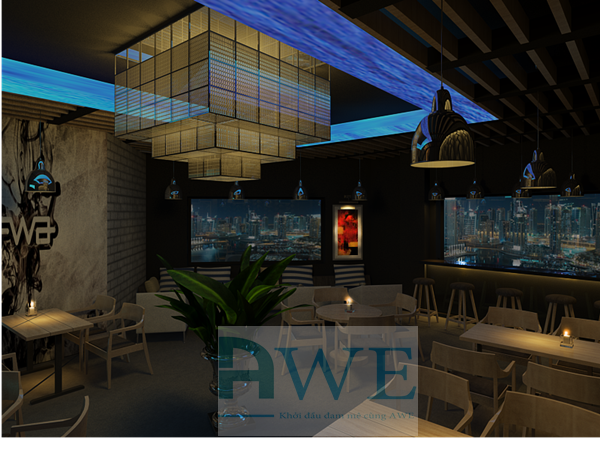 thiết kế quản cafe học viên Dinh