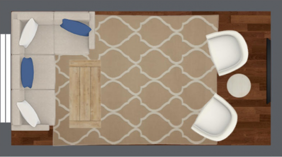 bố cục mở rộng trong thiết kế nội thất