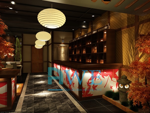 Học viên AWE thiết kế nội thất nhà hàng Nhật Bản 11