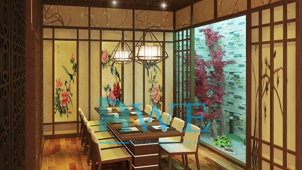 Học viên AWE thiết kế nội thất nhà hàng Nhật Bản 2