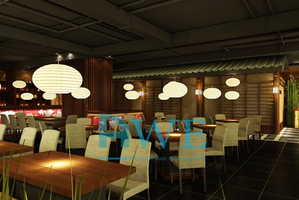 Học viên AWE thiết kế nội thất nhà hàng Nhật Bản 13