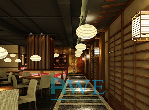 Học viên AWE thiết kế nội thất nhà hàng Nhật Bản 12