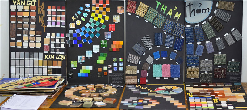 các loại vật liệu nội thất