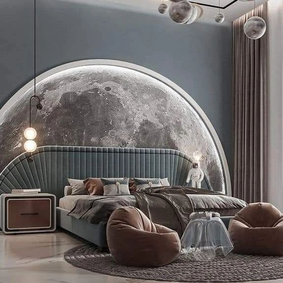 Ý tưởng thiết kế chủ đề vuc trụ cho phòng ngủ