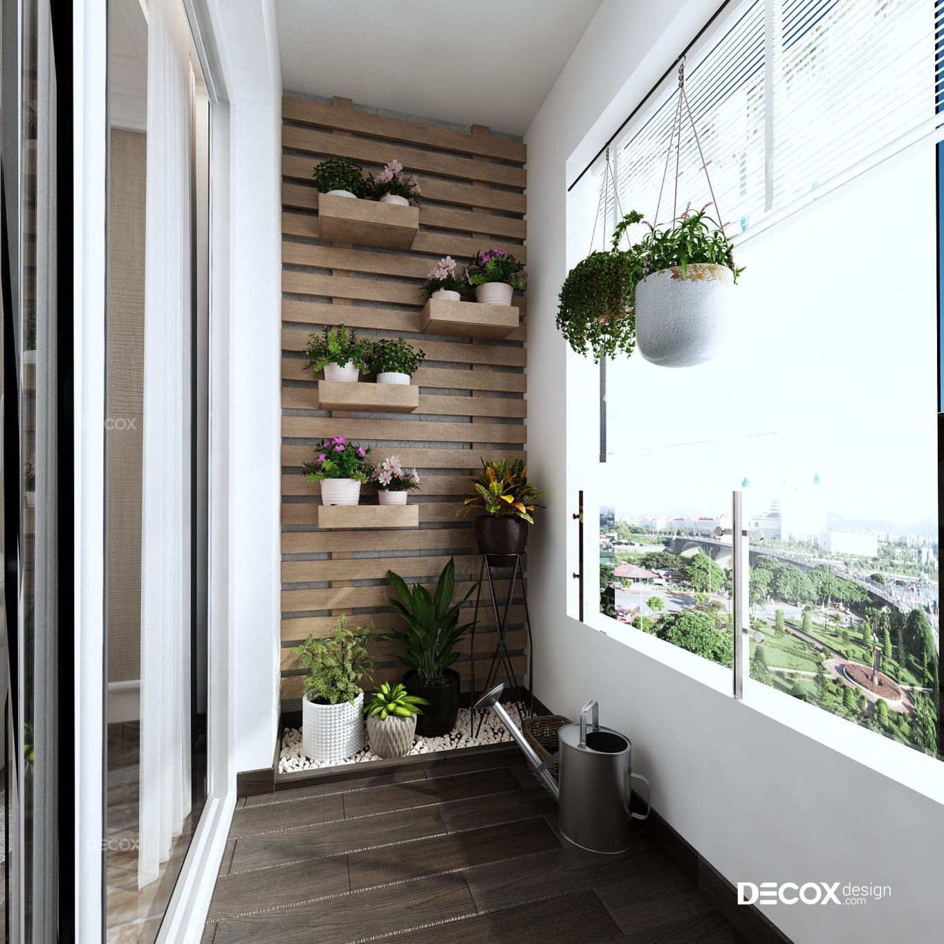 thiết kế nội thất ban công căn hộ chung cư