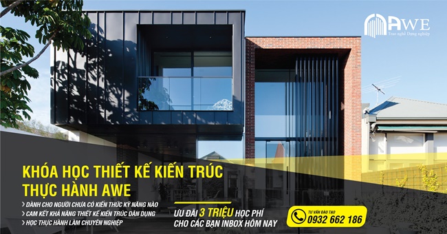 Học thiết kế kiến trúc thực hành - thiết kế nhà dân dụng tại awe