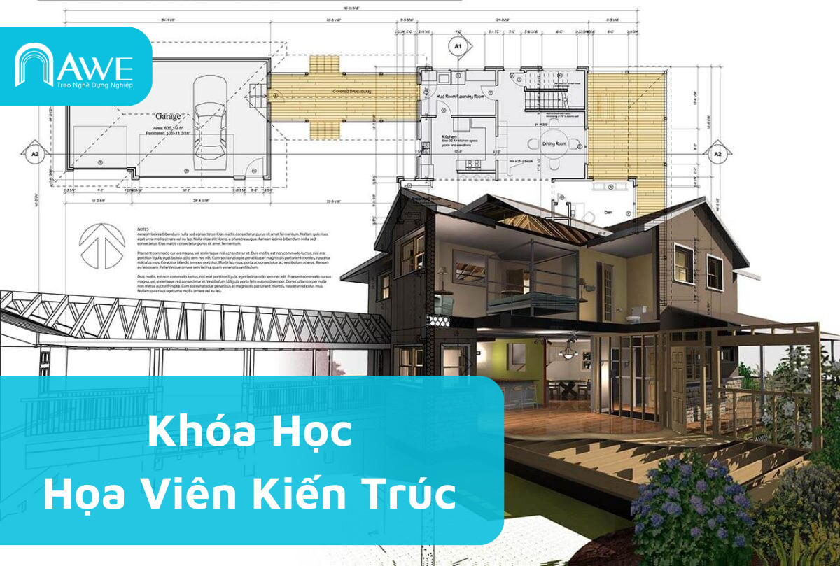 học họa viên kiến trúc, diễn họa kiến trúc, lớp họa viên kiến trúc 