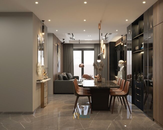 đồ án học viên khóa học diễn họa nội thất