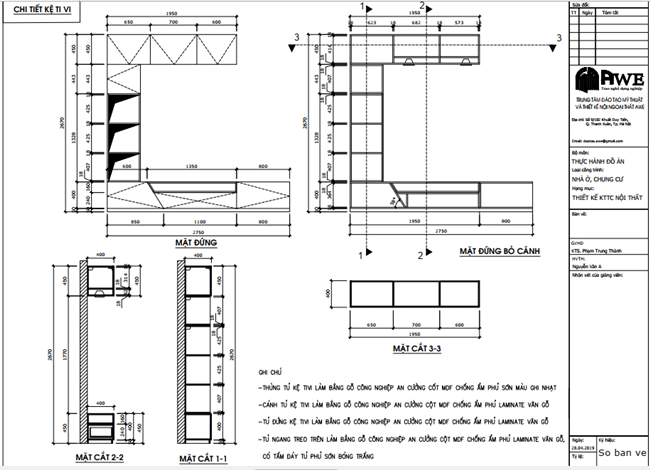cách đọc bản vẽ mộc