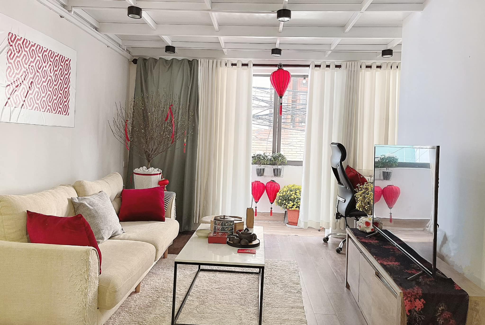 Thiết kế nội thất đón Tết