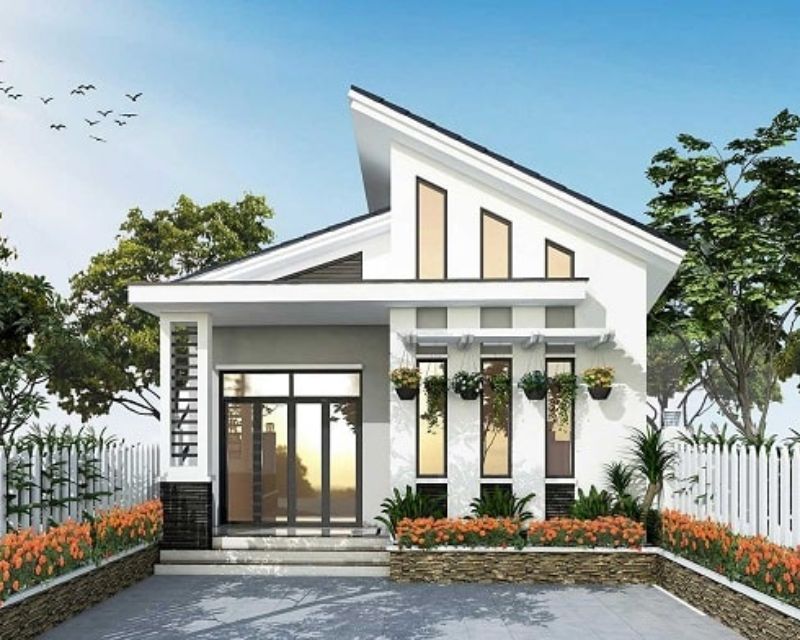 Thiết kế thông minh, tận dụng diện tích, mái lệch độc đáo