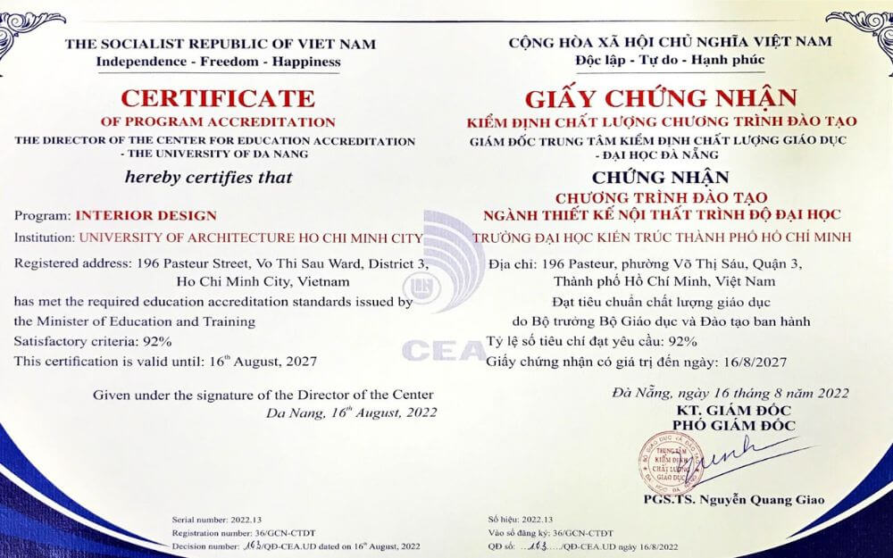Chứng chỉ thiết kế nội thất là gì?