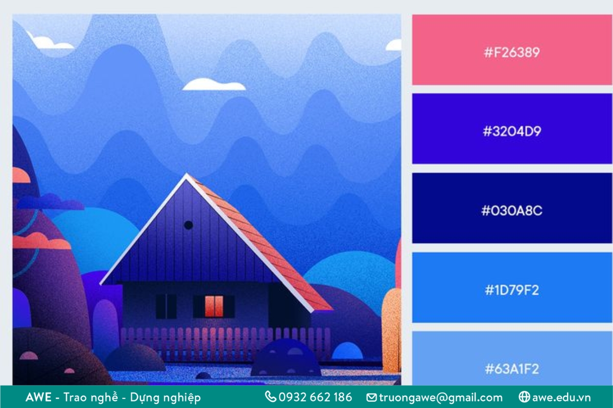 Bánh xe màu sắc trong thiết kế đồ họa