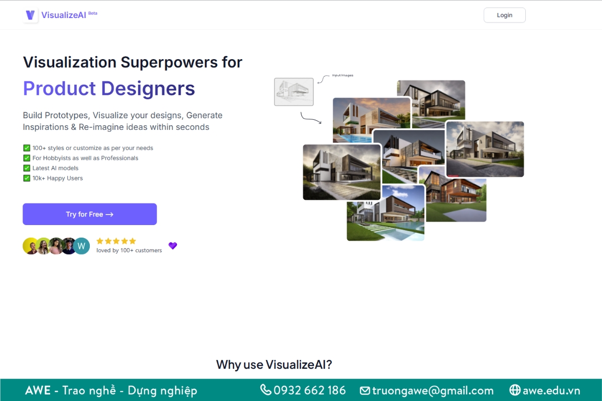 Phần mềm AI thiết kế nội thất, kiến trúc - Visualize AI