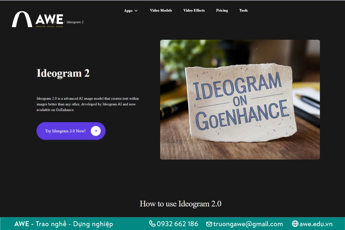 Phần mềm AI tạo ảnh từ văn bản - Ideogram