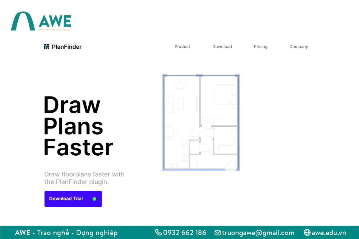 Phần mềm thiết kế kiến trúc bằng AI miễn phí - PlanFinder