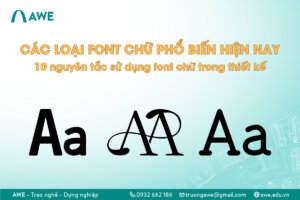 Các loại font chữ phổ biến hiện nay