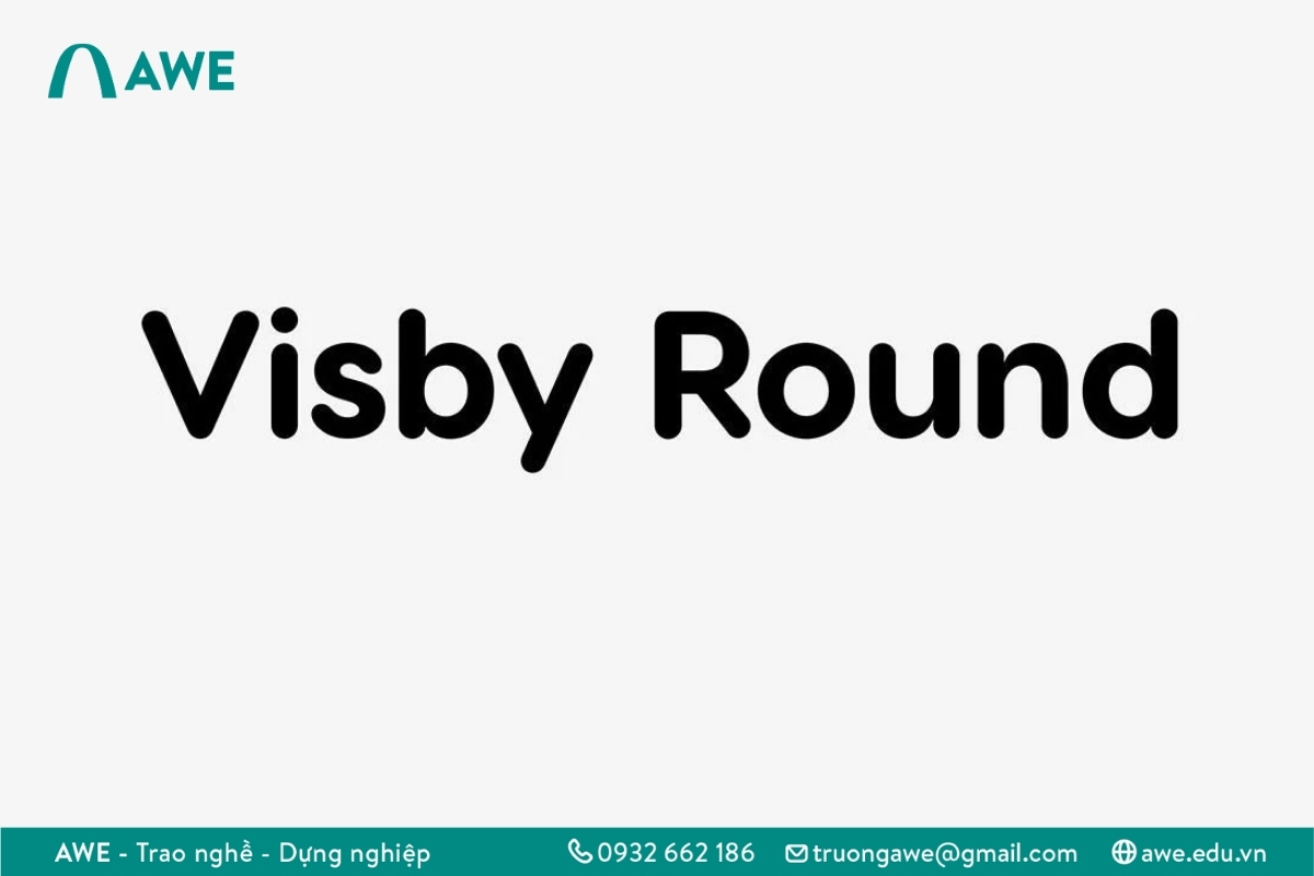 Các loại font chữ - Rounded