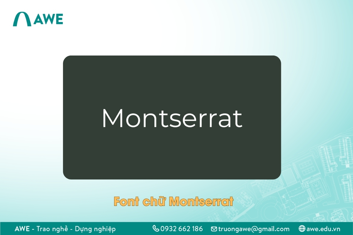 Font chữ Montserrat