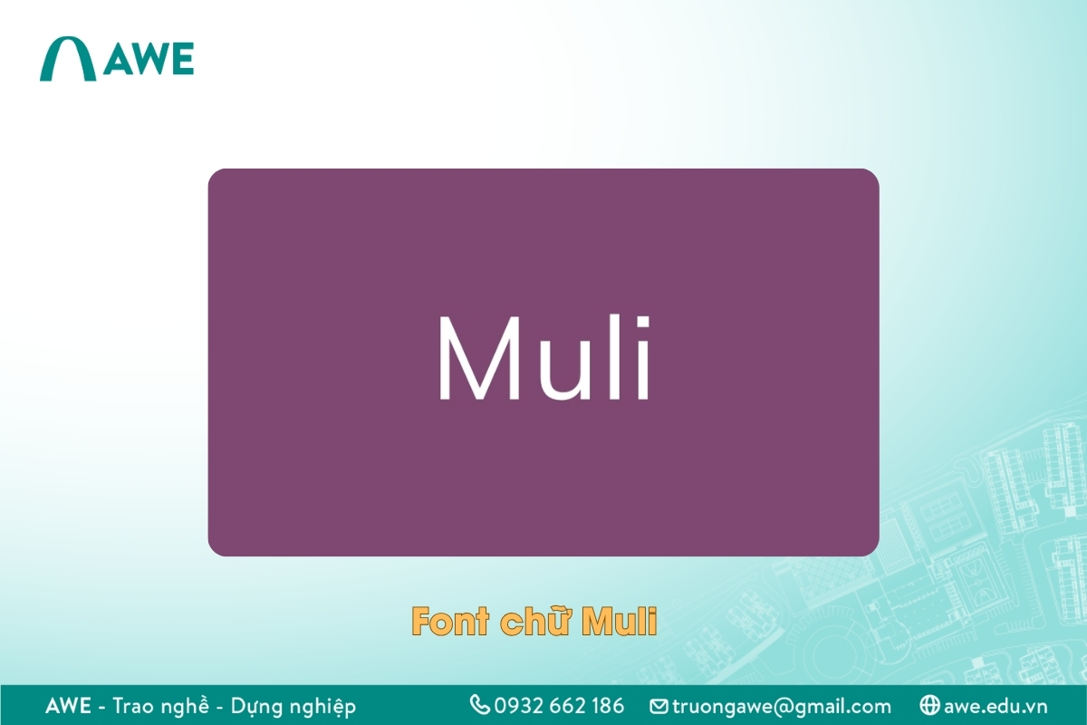 Font chữ Muli