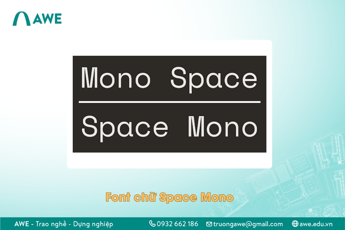 Font chữ tiếng Việt Monospace