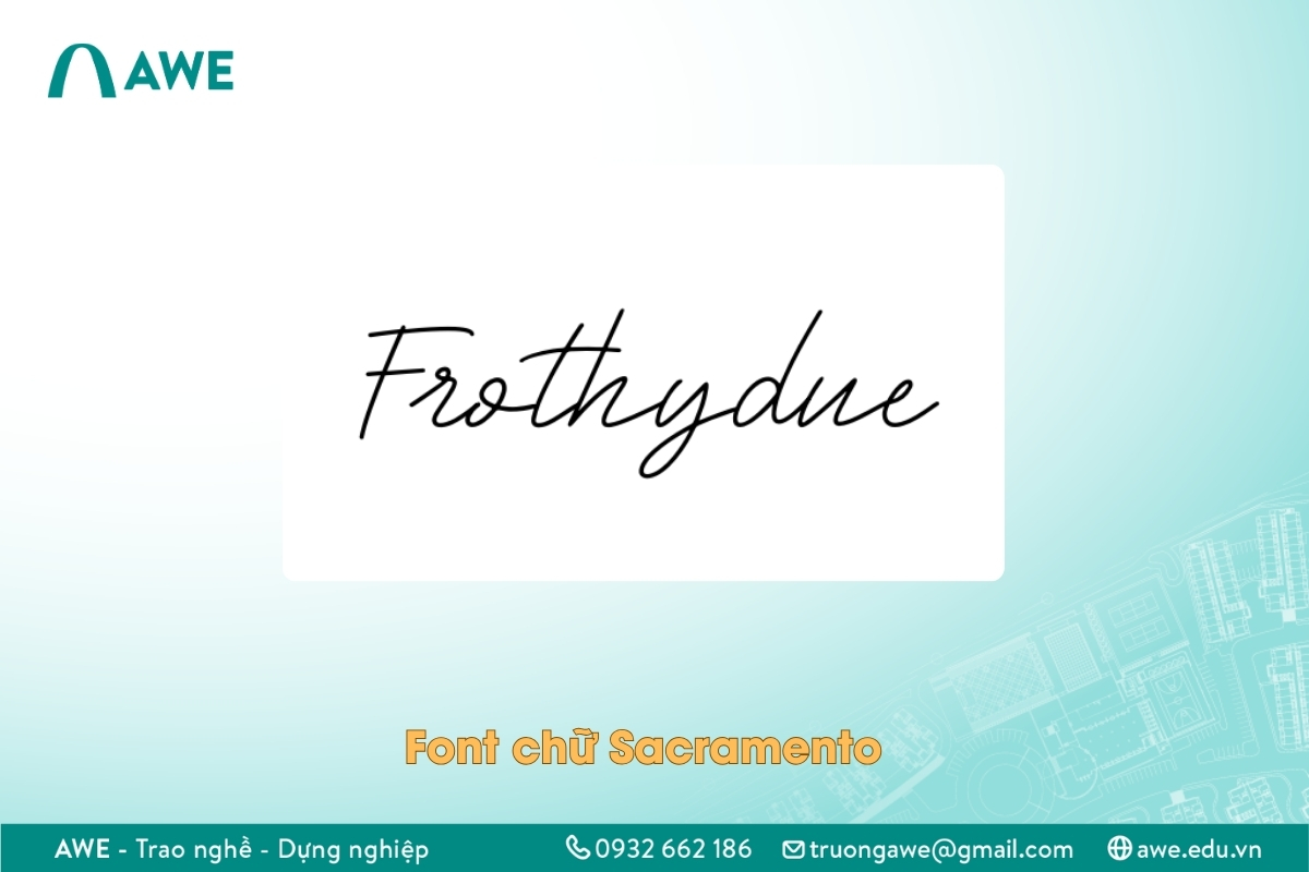 Font chữ Vintage đẹp - Frothydue