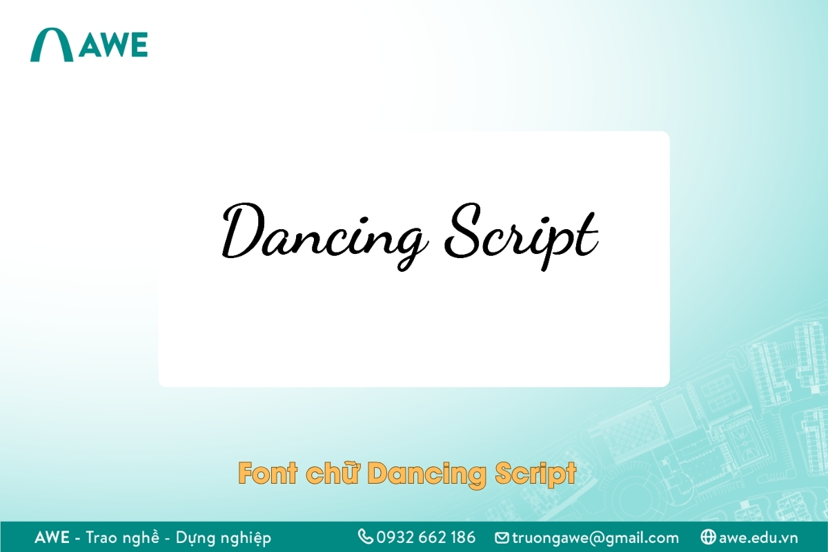 Font chữ viết tay Dancing Script