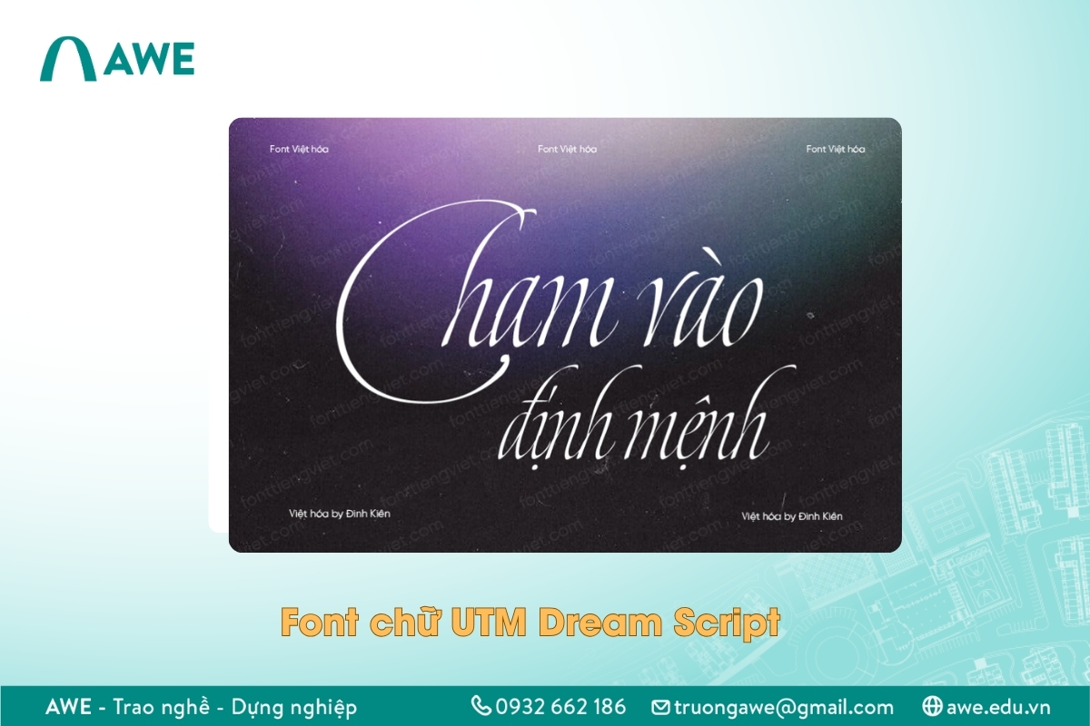 Font viết tay UTM Dream Script