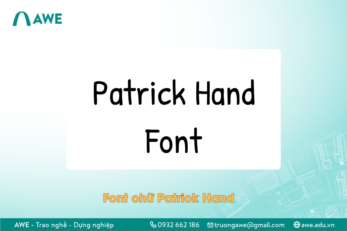 Font viết tay Patrick Hand