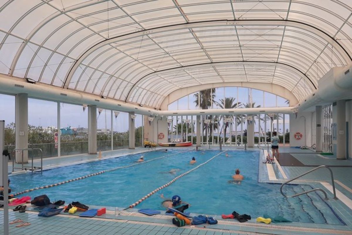 Mái vòm cho bể bơi