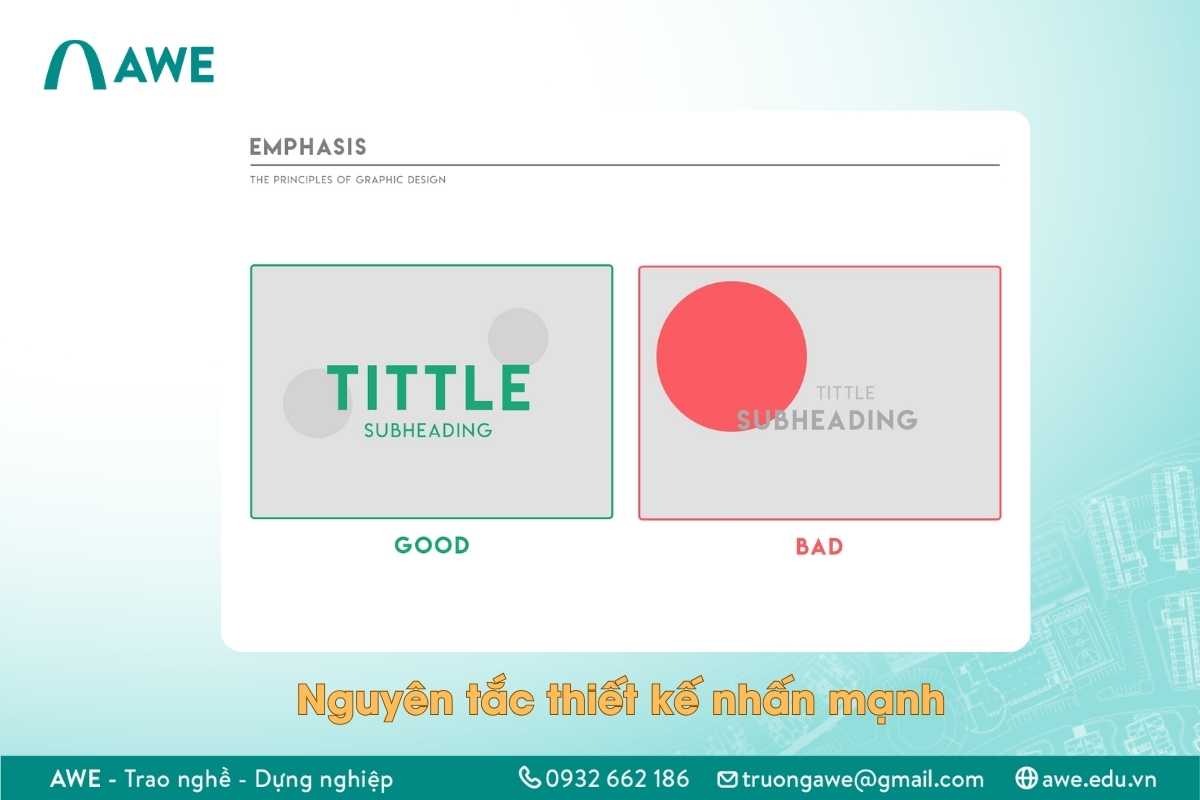 Nguyên tắc thiết kế thứ 3 - Nhấn mạnh