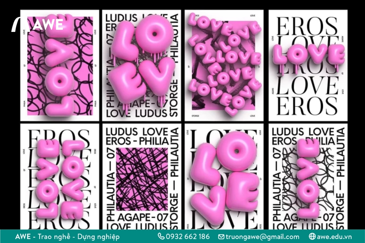 Phong cách thiết kế đồ họa 3D