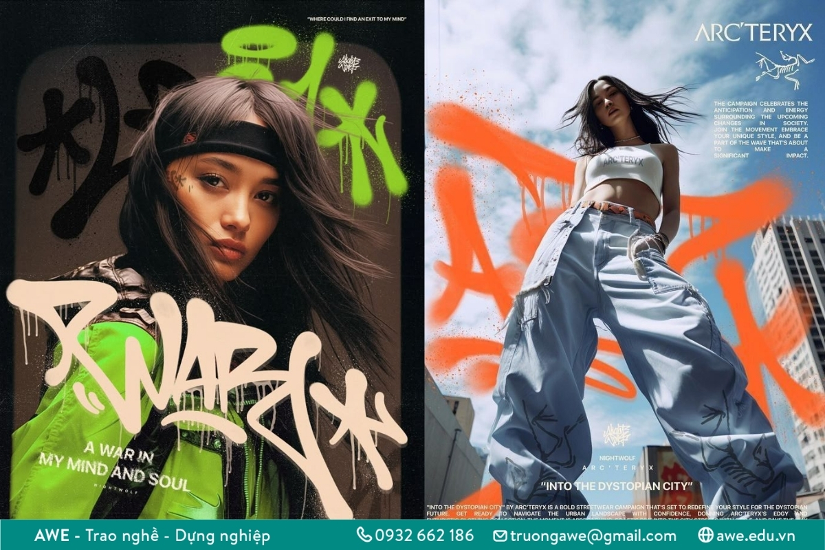 Phong cách thiết kế Graffiti