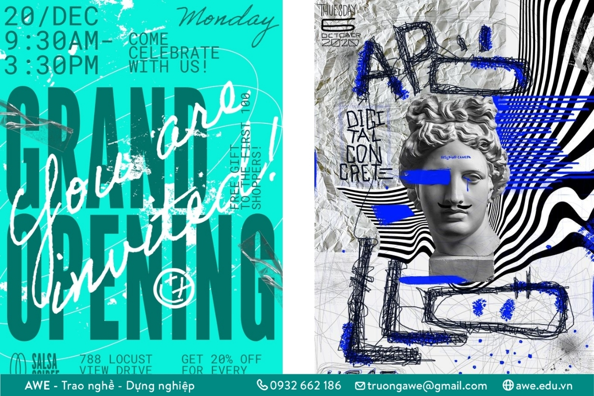 Phong cách thiết kế đồ họa Anti Design & Brutalism