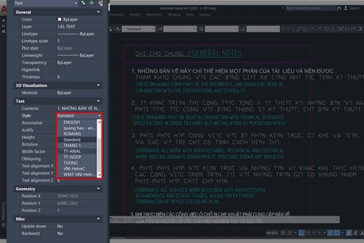 Cách sửa lỗi font chữ trong CAD đơn giản, chắc chắn thành công