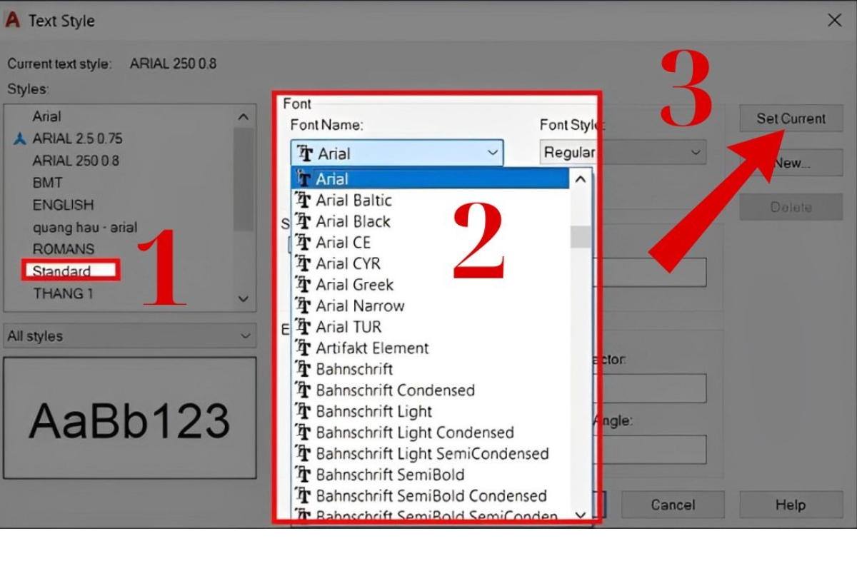 Cách sửa lỗi font chữ trong CAD đơn giản, chắc chắn thành công