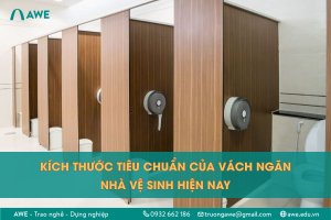 Kích thước vách ngăn nhà vệ sinh tiêu chuẩn hiện nay