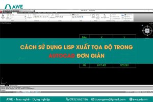 Cách dùng Lisp xuất tọa độ trong CAD, 5 lisp phổ biến nhất