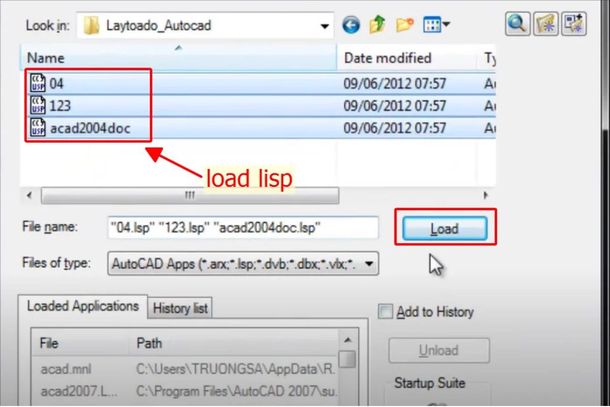 Cách dùng Lisp xuất tọa độ trong CAD, 5 lisp phổ biến nhất