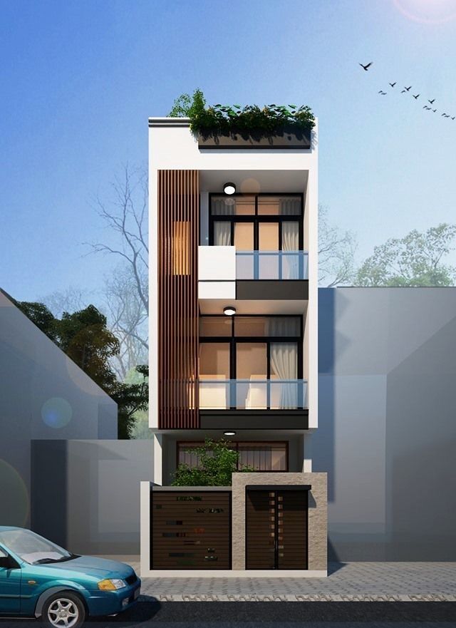 Mẫu thiết kế nhà 5x12m hiện đại