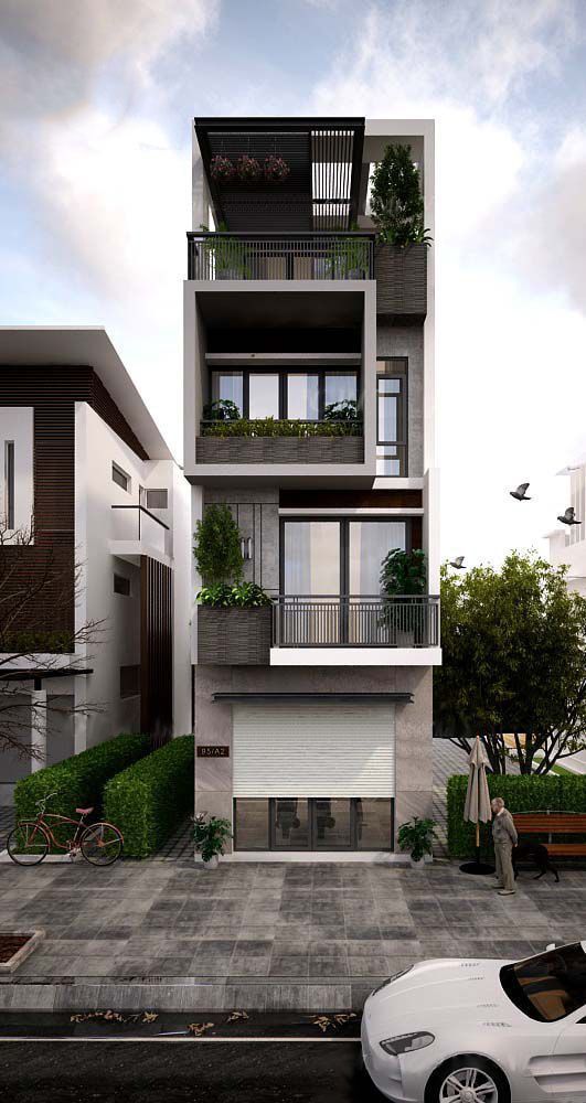 Mẫu thiết kế nhà ống 5x12m đẹp