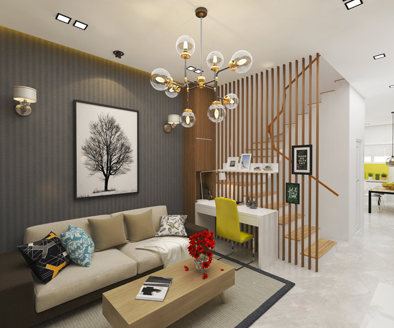 Mẫu thiết kế nhà phố 5x12m