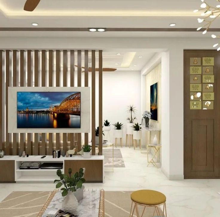 Một số mẫu vách ngăn phòng khách đẹp hiện nay