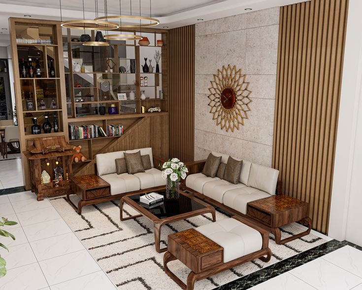 Một số mẫu vách ngăn phòng khách đẹp hiện nay