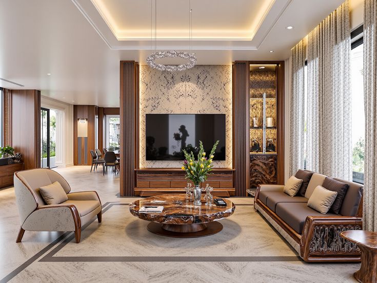 Một số mẫu vách ngăn phòng khách đẹp hiện nay