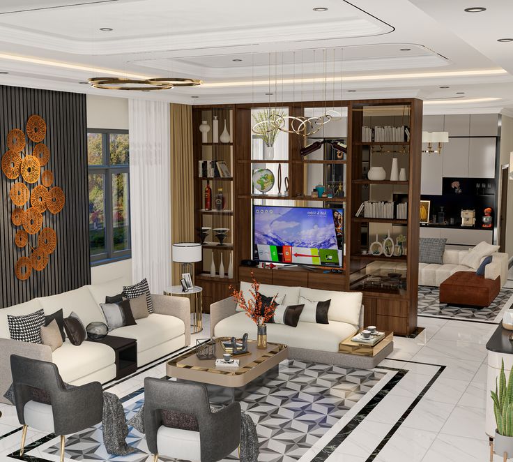 Một số mẫu vách ngăn phòng khách đẹp hiện nay