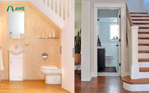 Hướng dẫn cách thiết kế nhà vệ sinh dưới cầu thang hợp phong thủy
