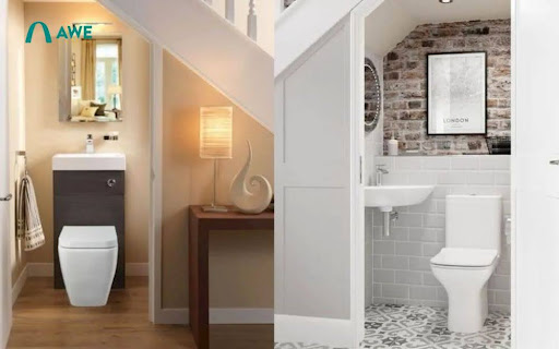 Hướng dẫn cách thiết kế nhà vệ sinh dưới cầu thang hợp phong thủy